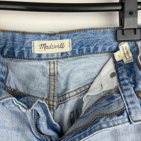 Madewell Straight Leg Jeans - Waist 25 - High Rise - Light Wash - Picture 5 of 6